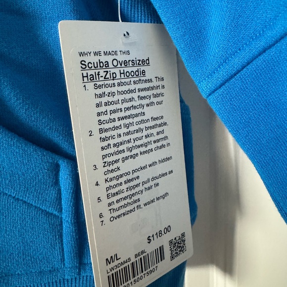 Lululemon m/l Scuba Oversized Half-Zip Hoodie - Picture 5 of 7